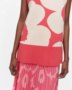Marimekko Tilma Unikko Knitted Wool Vest<Woman Knits & Sweaters