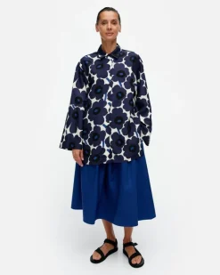 Marimekko Torma Unikko Cupro Mix Shirt<Woman Tops & Tunics