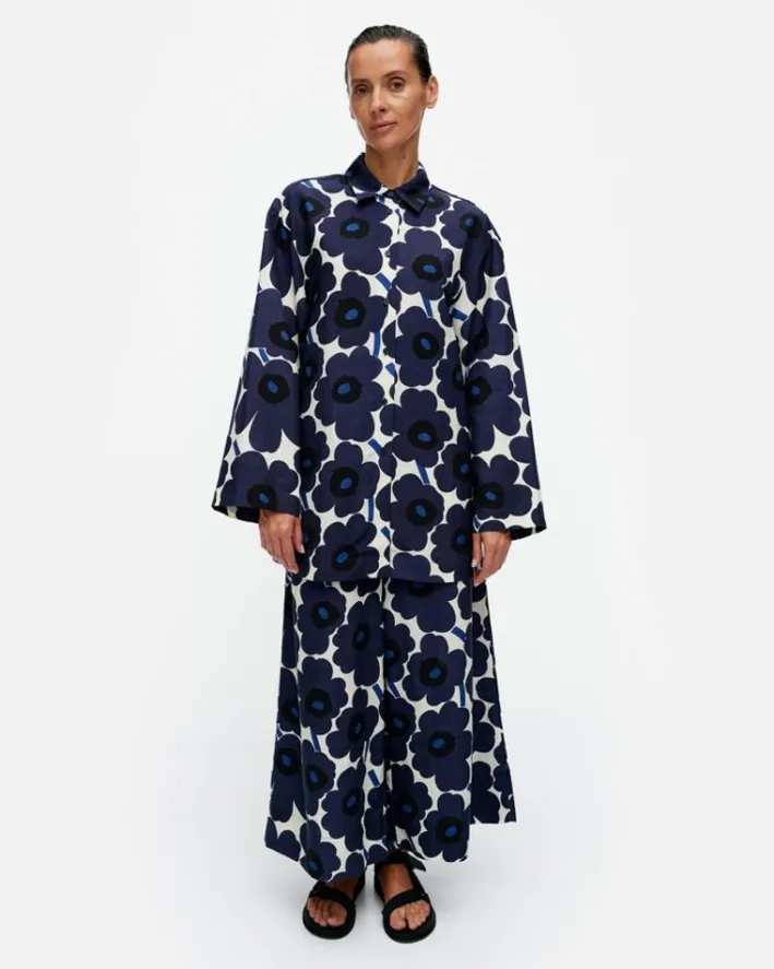 Marimekko Torma Unikko Cupro Mix Shirt<Woman Tops & Tunics