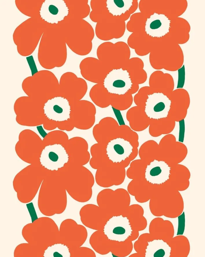 Marimekko Unikko Outdoor Fabric<Woman Printed Fabrics