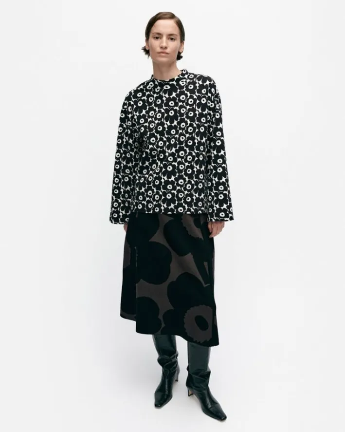 Marimekko Valkea Unikko Jersey Top<Woman Tops & Tunics