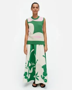 Marimekko Vesikko Poiminto Knitted Cotton Vest<Woman Tops & Tunics