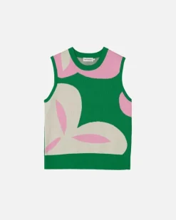 Marimekko Vesikko Poiminto Knitted Cotton Vest<Woman Knits & Sweaters