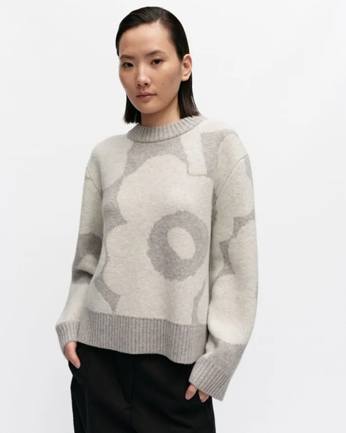 Marimekko Virtaus Unikko Knitted Wool Pullover<Woman Tops & Tunics