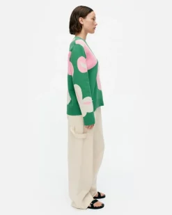 Marimekko Viuhko Poiminto Knitted Cotton Pullover<Woman Unisex