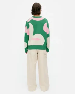 Marimekko Viuhko Poiminto Knitted Cotton Pullover<Woman Unisex